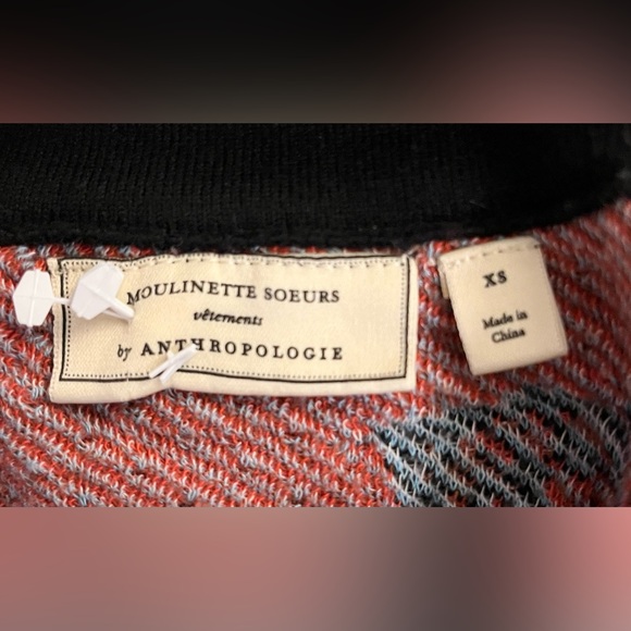 Anthropologie Moulinette Soeurs Black Floral Cardigan. Cotton Blend. Size XS - Picture 4 of 11